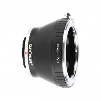 Nikon F レンズマウントアダプターの Pentax Q カメラ