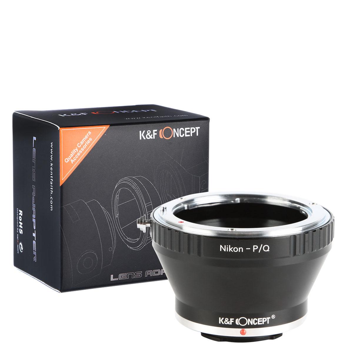 Nikon F Lenses to Pentax Q Lens Mount Adapter K&F Concept M11161 Lens Adapter