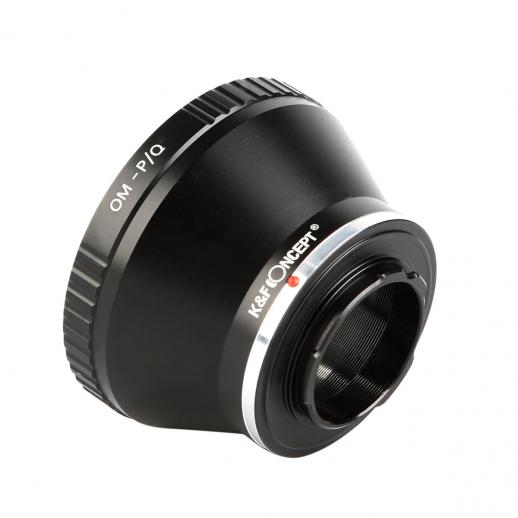 Olympus OM レンズマウントアダプターの Pentax Q カメラ 三脚座付