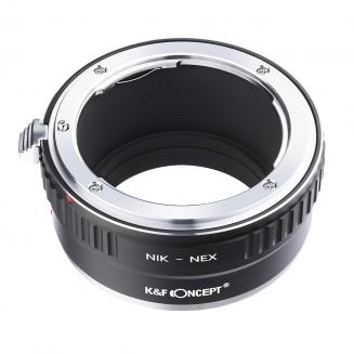 AI-NEX Lens Adapter Manual Focus Compatible Nikon F Lenses for Sony E Camera Body