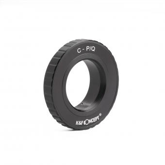 C レンズマウントアダプターの Pentax Q カメラ