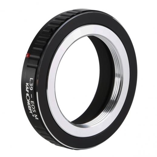 Lente de montagem de parafuso Leica L39 M39 para Canon EOS M EF-M, lentes M39 para adaptador de montagem de lente Canon EOS M Adaptador de lente K&F Concept M41141
