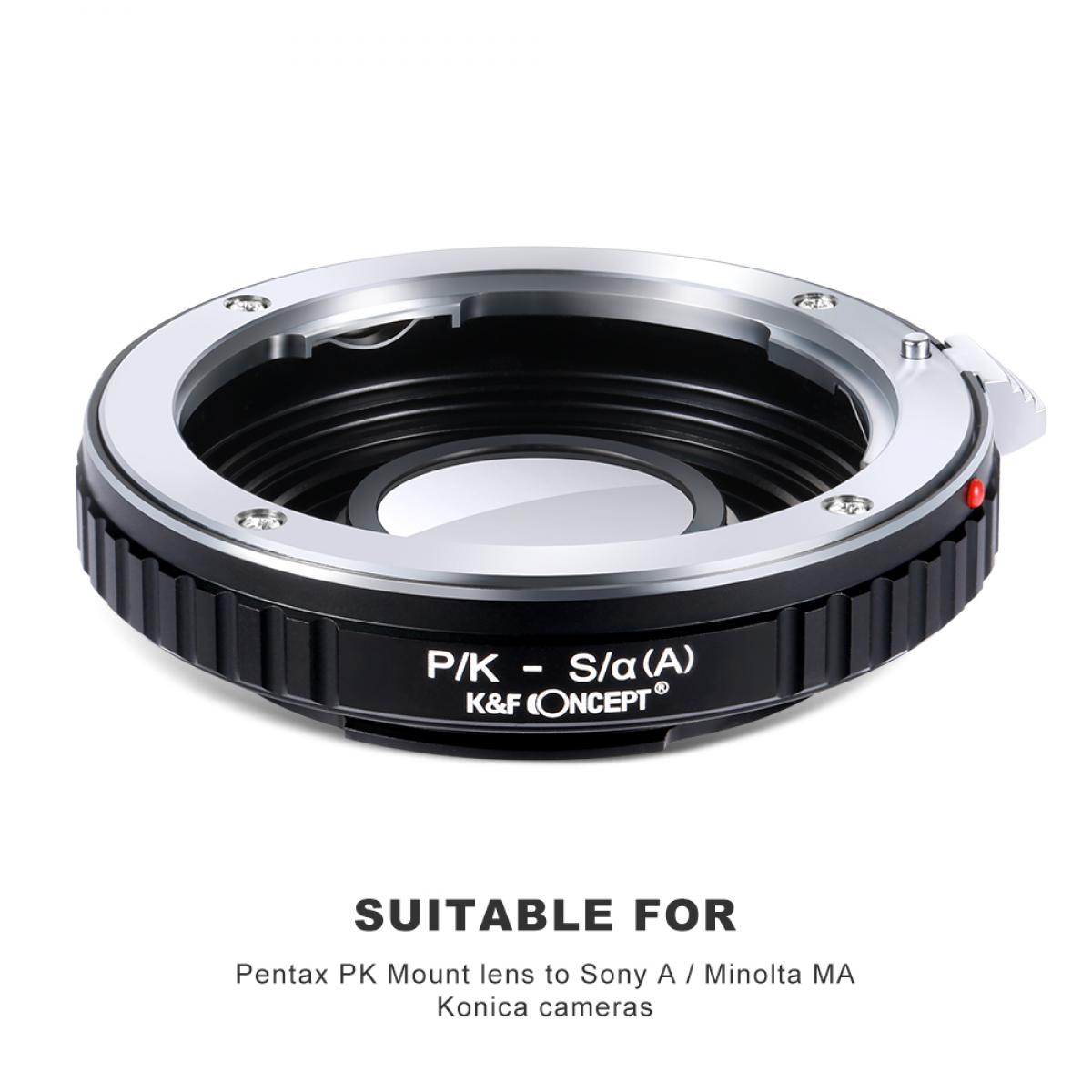 K&F Concept M42271 Pentax K Lenses to Sony A Lens Mount Adapter K&F