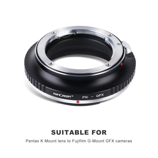 Pentax K レンズマウントアダプターの Fuji GFX カメラ - K&F Concept