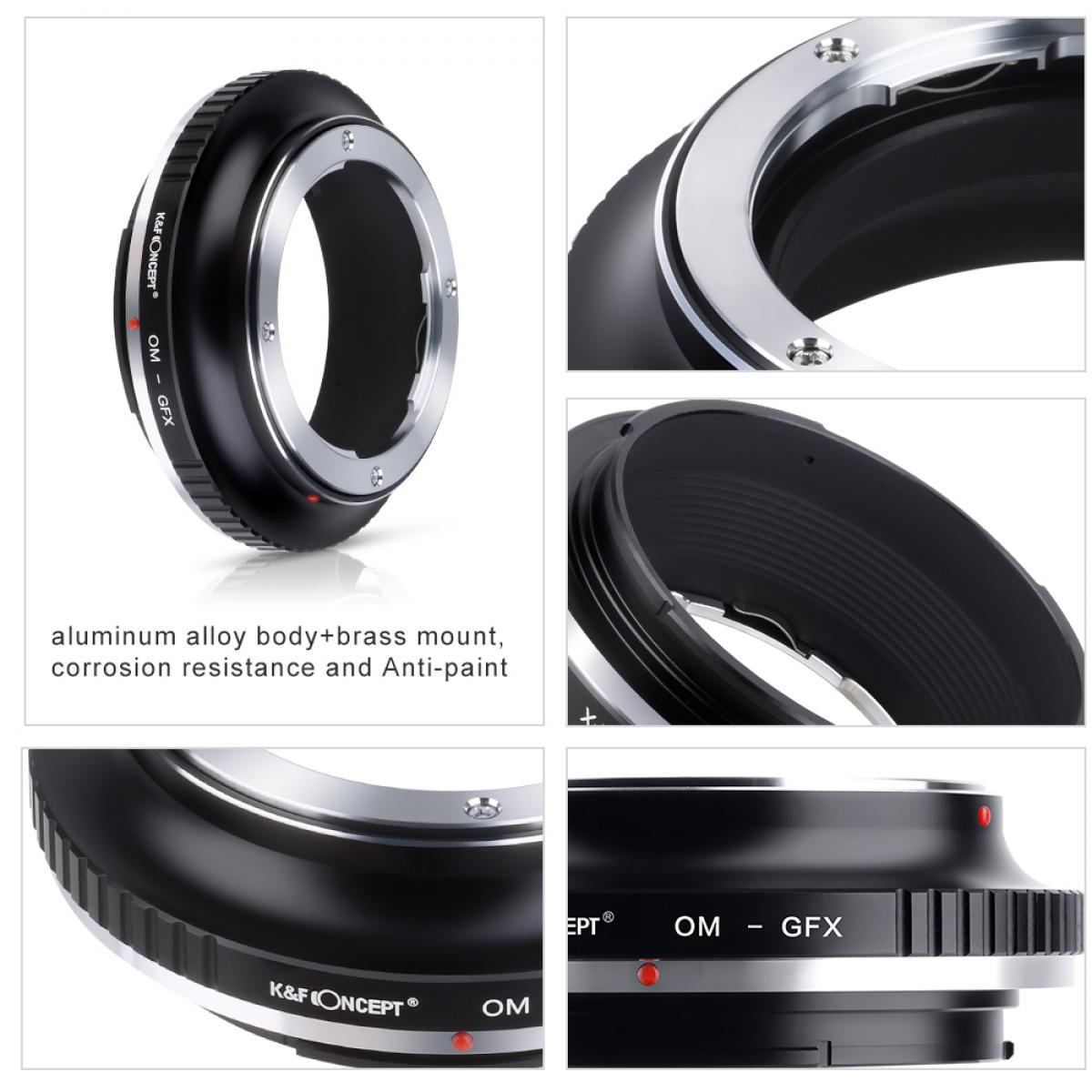 Olympus OM Lenses to Fuji GFX Lens Mount Adapter K&F Concept M16211 ...