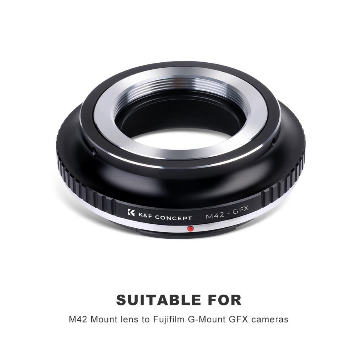 K&F Concept M10211 M42 Lenses to Fuji GFX Lens Mount Adapter KENTFAITH