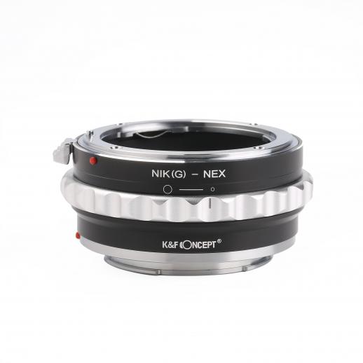 Nikon NIK(G) Mount Lens to Sony E Camera Body with Matting Varnish Design K&F Concept Lens Mount All Copper Adapter