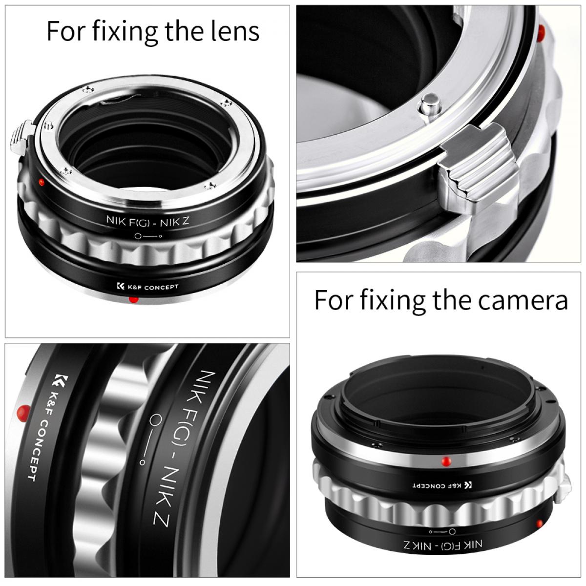 G AF-S Mount Lens to Nikon Z6 Z7 Camera K&F Concept Lens Mount Adapter ...