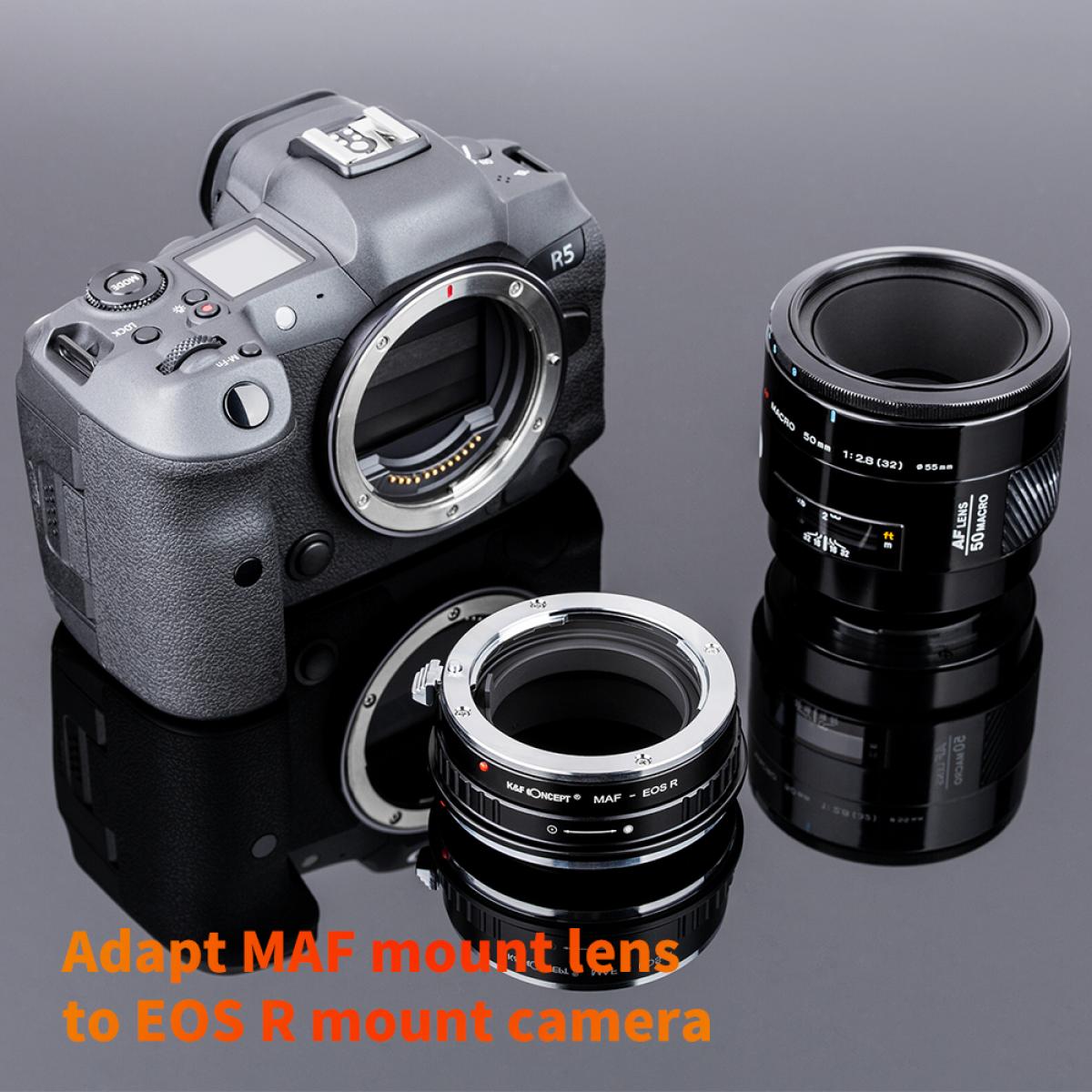 Minolta/Sony A Lenses to Canon RF Lens Mount Adapter K&F Concept M22194 Lens Adapter