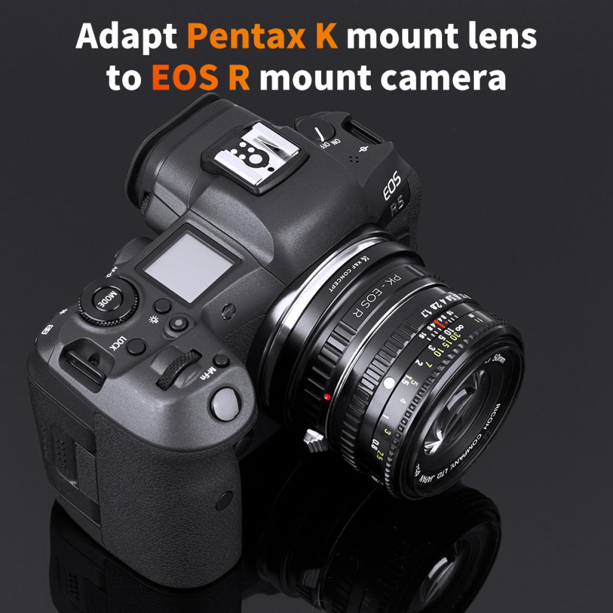 K F Concept M Pentax K Lenses To Canon Rf Lens Mount Adapter K F