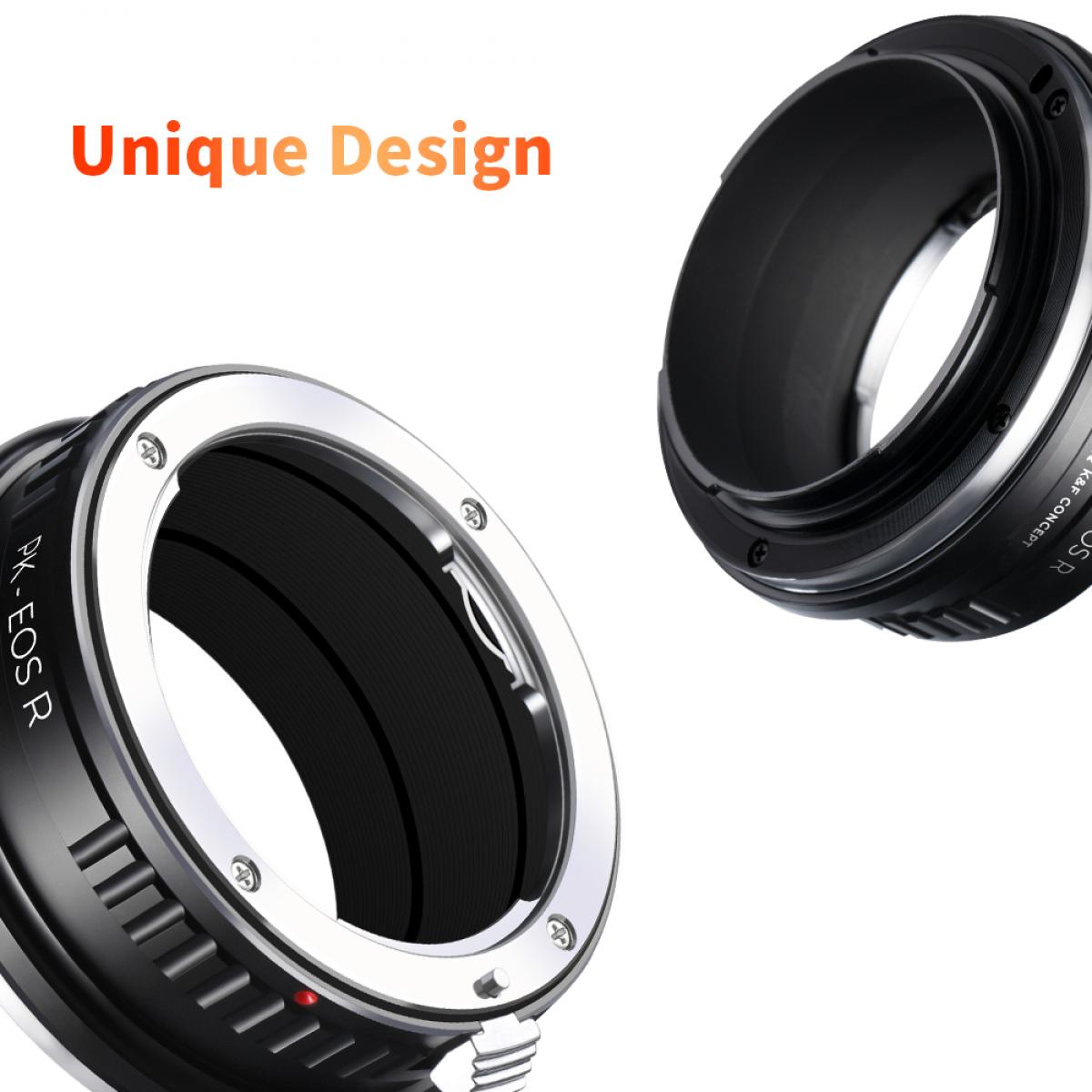 K&F Concept M17194 Pentax K Lenses to Canon RF Lens Mount Adapter K&F