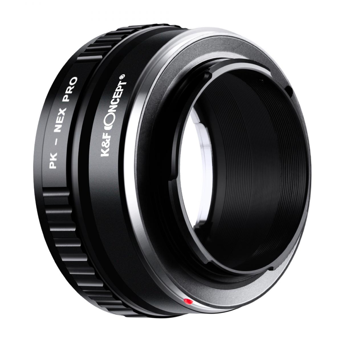 Adaptador de montagem de lente Pentax PK para corpo de câmera Sony PRO K&F Concept