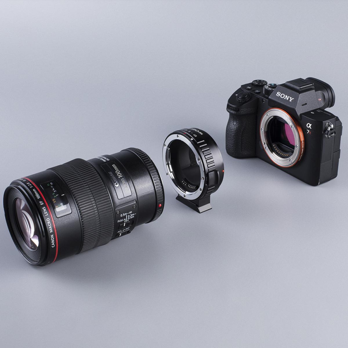 EF to E Mount Adapter Auto Focus EF-NEX Electronic Adapter Ring for Canon EOS EF EF-S Mount Lens to Sony E NEX Mount Cameras