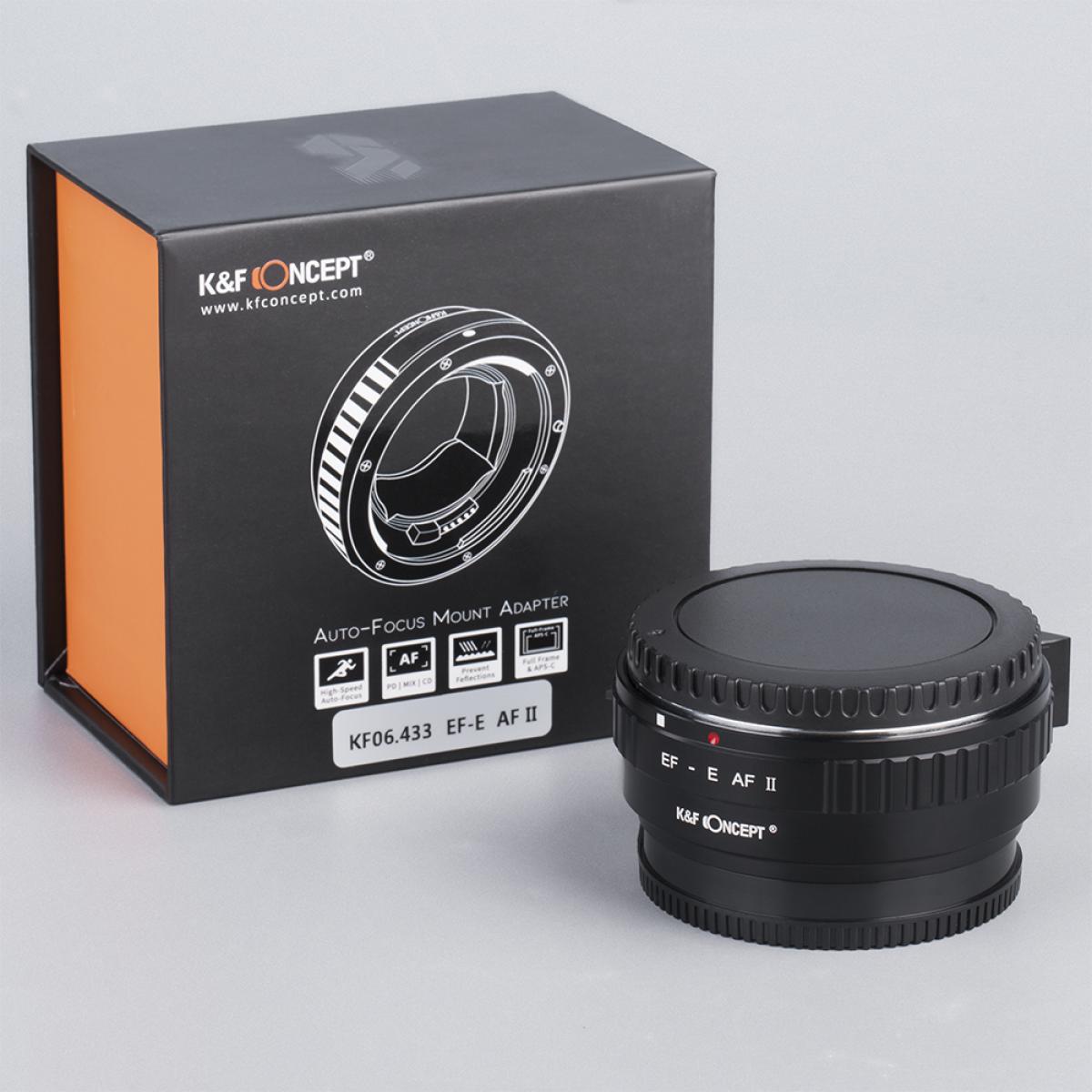 EF to E Mount Adapter Auto Focus EF-NEX Electronic Adapter Ring for Canon EOS EF EF-S Mount Lens to Sony E NEX Mount Cameras