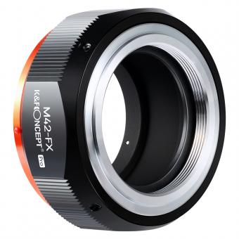M42 to Fuji X Lens Mount Adapter for M42 Screw Mount Lens to Fujifilm Fuji X-Series X FX Mount Mirrorless Cameras with Matting Varnish Design
