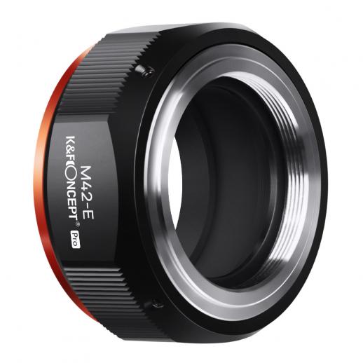 K&F Concept Lens Mount Adapter for M42 Lens to Sony NEX E-Mount Camera for Sony Alpha NEX-7 NEX-6 NEX-5N NEX-5 NEX-C3 NEX-3 with Matting Varnish Design