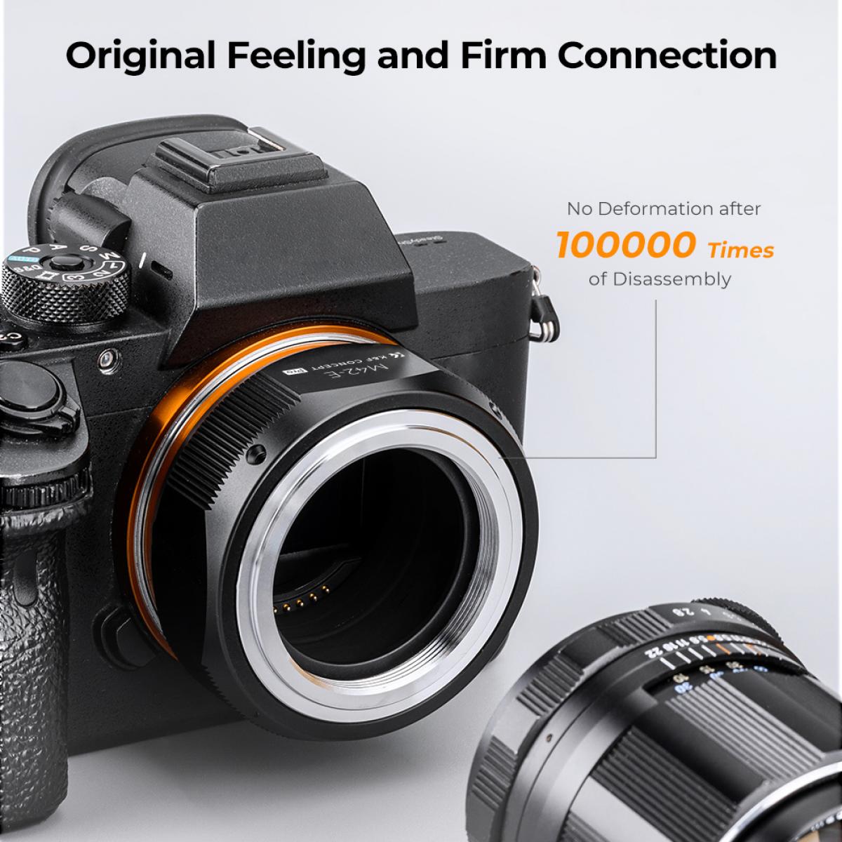 New Product : K&F M10115 M42-NEX PROï¼New in 2020 high precision lens adapter (orange)