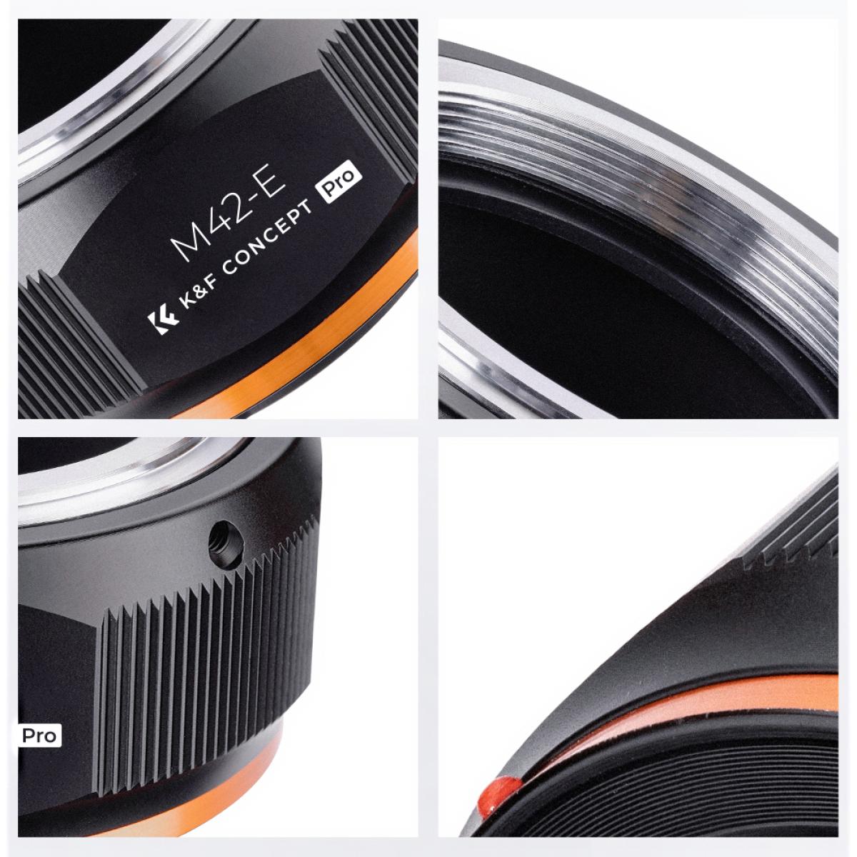 New Product : K&F M10115 M42-NEX PROï¼New in 2020 high precision lens adapter (orange)