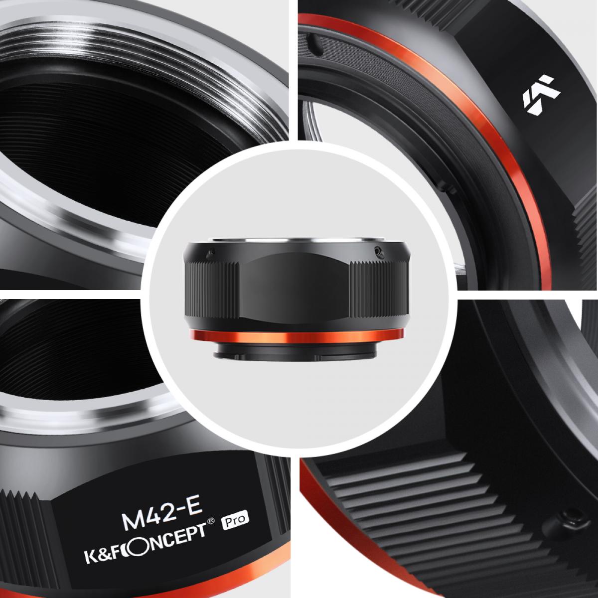 New Product : K&F M10115 M42-NEX PROï¼New in 2020 high precision lens adapter (orange)