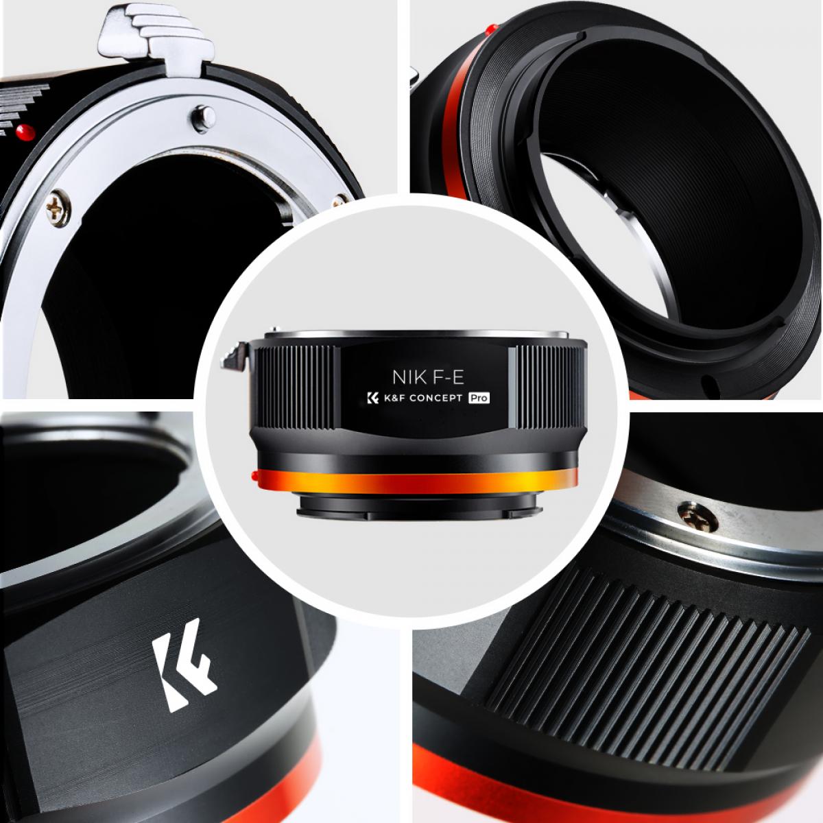 New Product : K&F M11105 NIK-NEX PROï¼New in 2020 high precision lens adapter (orange)