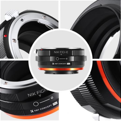 Lens Mount Adapter K&F Concept Nikon G Mount F/AI/G Lens to Sony E-Mount/NEX Camera Body Mount Adapter with Matting Varnish Design