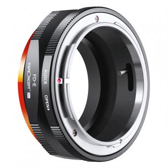 FD to E Mount Lens Mount Adapter for Canon FD FL Mount Lens to E NEX Mount Mirrorless Cameras with Matting Varnish Design for Sony A6000 A6400 A7II 