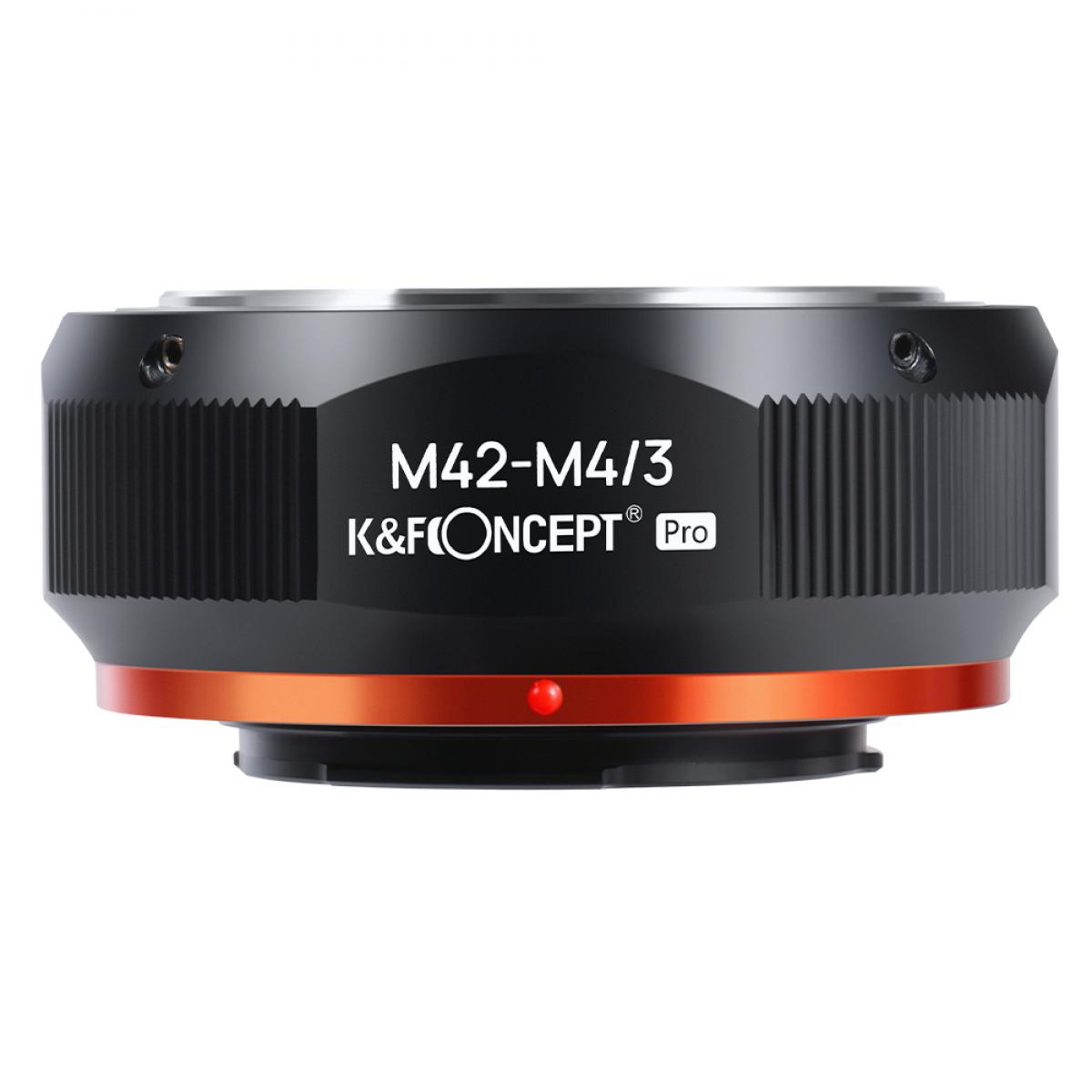 M42-M4/3 PRO high precision lens adapter (orange) K&F Concept M10125 Lens Adapter