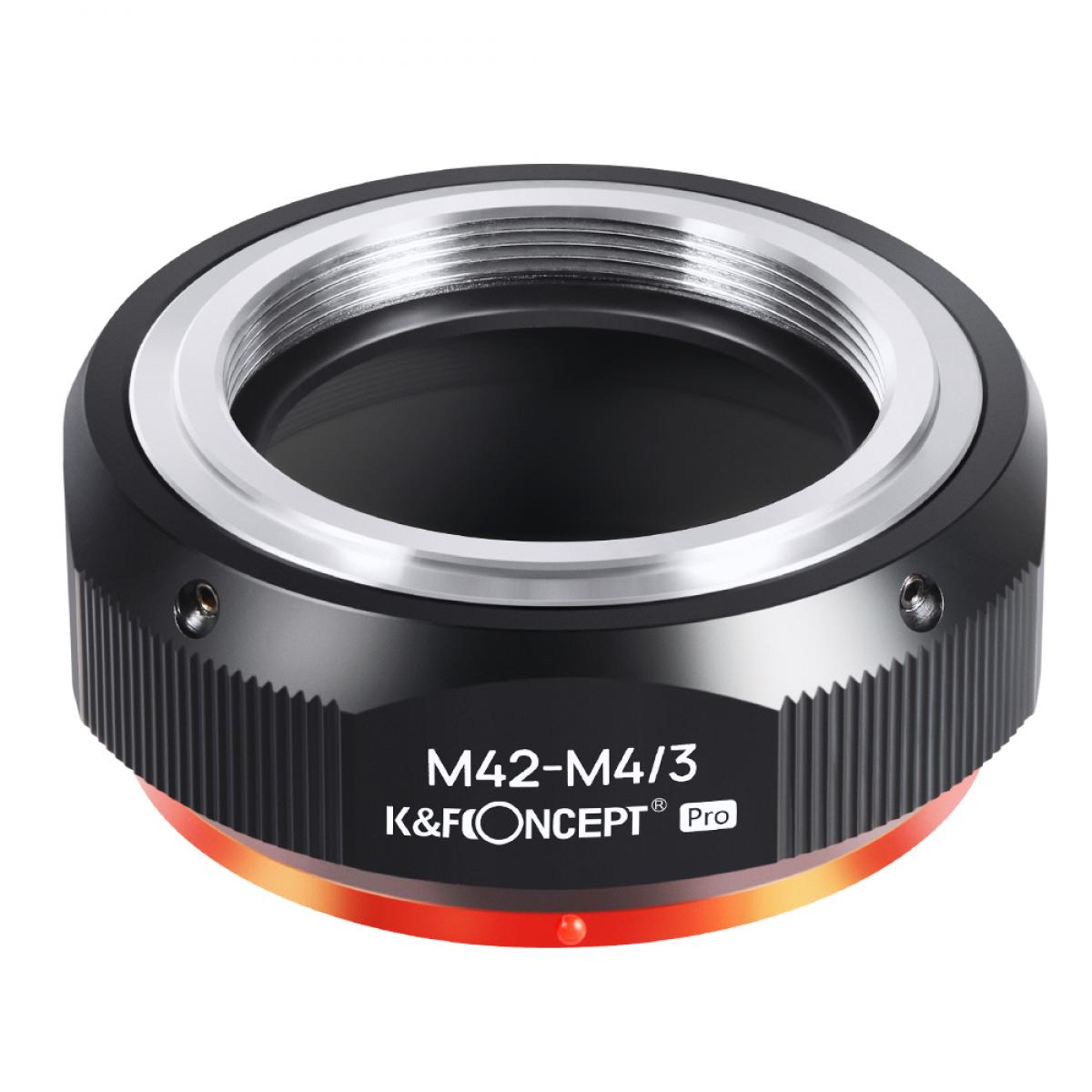 M42-M4/3 PRO high precision lens adapter (orange) K&F Concept M10125 Lens Adapter