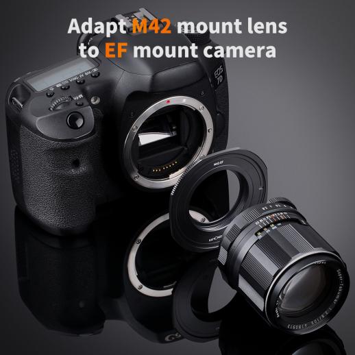 M42 Lens to Canon EOS EF 7D 60D 30D 40D 50D Adapter for all Canon Slr Cameras 