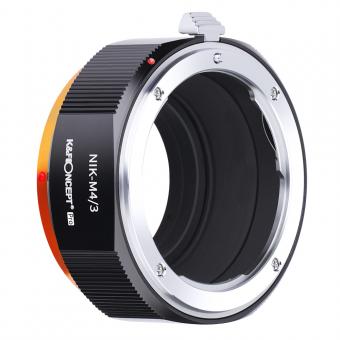 Nikon AI F Mount Lens to Micro Four Thirds (MFT, M4/3) Camera Adapter with Matting Varnish for Olympus Pen E-P1 P2 P3 P5 E-PL1 Panasonic Lumix GH1 2 3