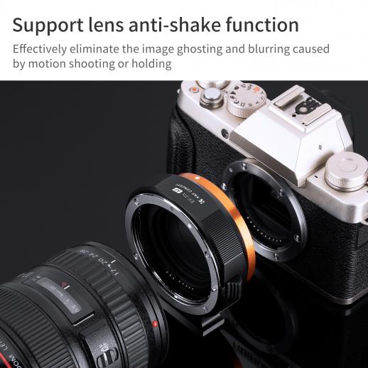 Canon EF レンズマウントアダプターの Fuji X マウント カメラ, 電子
