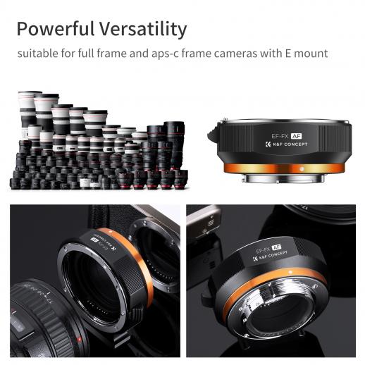 Canon EF レンズマウントアダプターの Fuji X マウント カメラ, 電子
