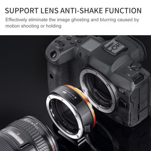 Canon EF/EF-S Autofocus Lens to EOS R Camera Mount Adapter, EF-EOS