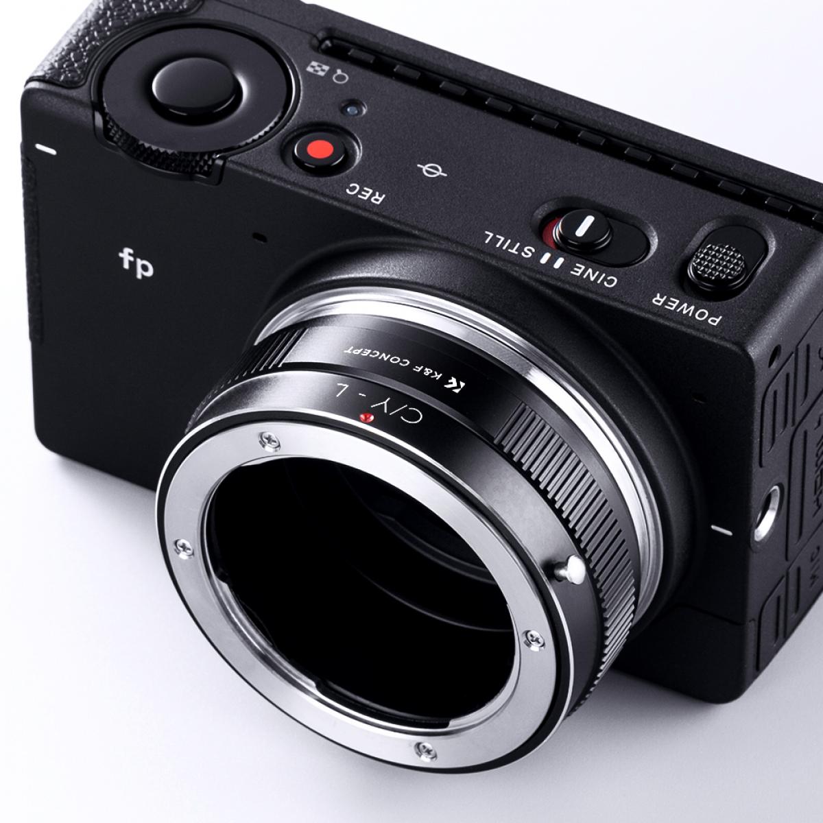 Contax Yasica レンズマウントアダプターの Lマウント カメラ - Ku0026F Concept