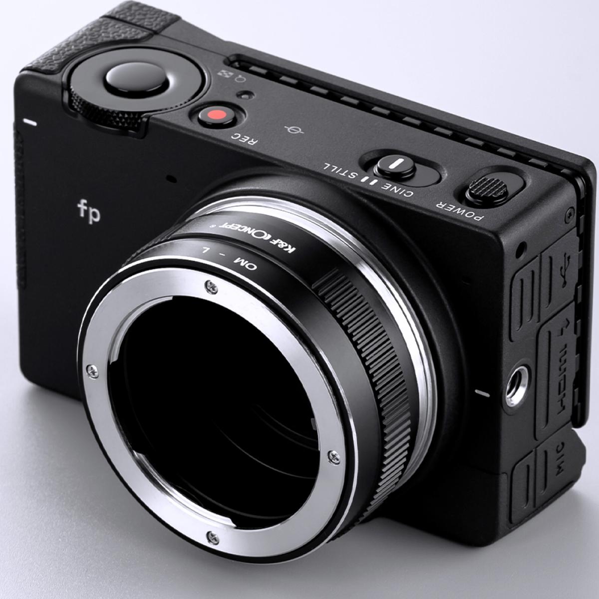 Olympus OM レンズマウントアダプターの Lマウント カメラ - K&F 
