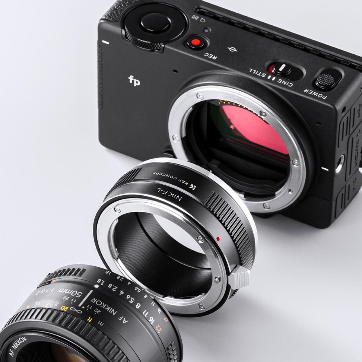 Nikon F レンズマウントアダプターの Lマウント カメラ - K&F Concept