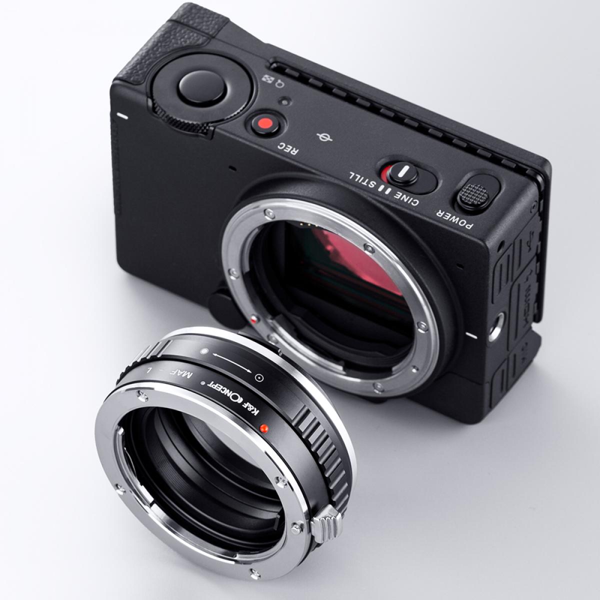 Sony A / Minolta AF レンズマウントアダプターの Lマウント カメラ 