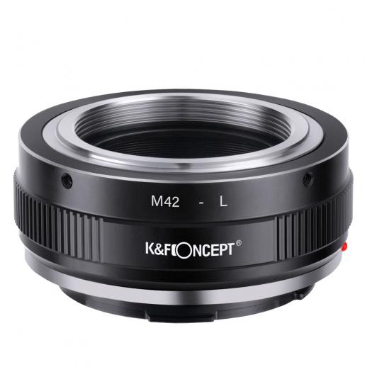 Lens Mount Adapter M42-L Manual Focus Compatible with M42 Lens to L Mount Camera Body