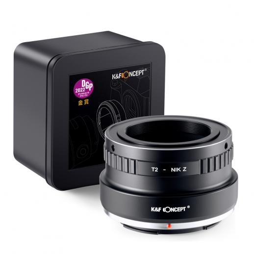 T2 Series Lenses to Nikon Z Series Mount Camera High Precision Lens Adapter, T2-NIK Z