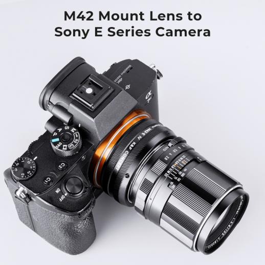 M42 レンズマウントアダプターの Sony E カメラ, M42-E IV PRO - K&F ...
