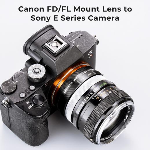 Canon FD FL レンズマウントアダプターの Sony E カメラ, FD-E IV PRO 