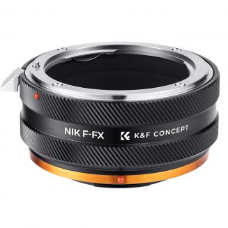 K&F Concept Nikon F Lens Mount to Fuji X Camera Body Adapter Ring, matte lacquer, NIK-FX FIT ART