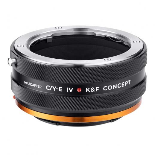 K&F Concept C/Y (Contax/Yashica) SLR レンズマウント - Sony E カメラボディアダプターリング、マットラッカー、C/YE IV PRO