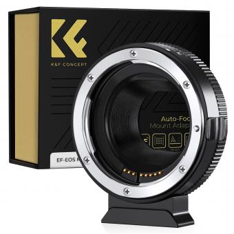 K&F Concept EF to EOS M Adapter, Auto Focus Lens Mount Adapter for Canon EF EF-S Lens and Canon EOS M Mount Cameras