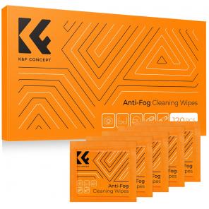 Lens/Eyeglasses Cleaning Wipes 120 PCS Pre-Moistened Individually Wrapped Anti Fog Wipe Suitable for Camera Lenses, Eyeglasses, Tablets, Mobile Screens, Keyboards