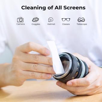 Pre-Moistened Lens Cleaning Wipes Suitable for All Camera Lenses - KENTFAITH