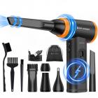 K&F Concept 12-1 Brushless Compressed Air Duster, 3 Gear Adjustable, Super Wind Power,Rechargeable&Portable,for Deep Computer Clean, Keyboard, Car Dry, Home - Replace Compressed Air Cans