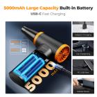 K&F Concept 12-1 Brushless Compressed Air Duster, 3 Gear Adjustable, Super Wind Power,Rechargeable&Portable,for Deep Computer Clean, Keyboard, Car Dry, Home - Replace Compressed Air Cans