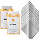 K&F Concept Premium Microfiber Cleaning Cloths, Lens Cleaning Cloth for Camera Lenses, Eyeglasses, Screens, Cameras, Tablets -Washable, 20 Pack, 6 x 7 inches (15 x 18 cm)
