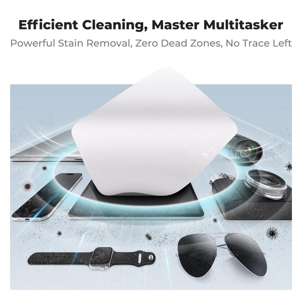 K&F Concept Premium Microfiber Cleaning Cloths, Lens Cleaning Cloth for